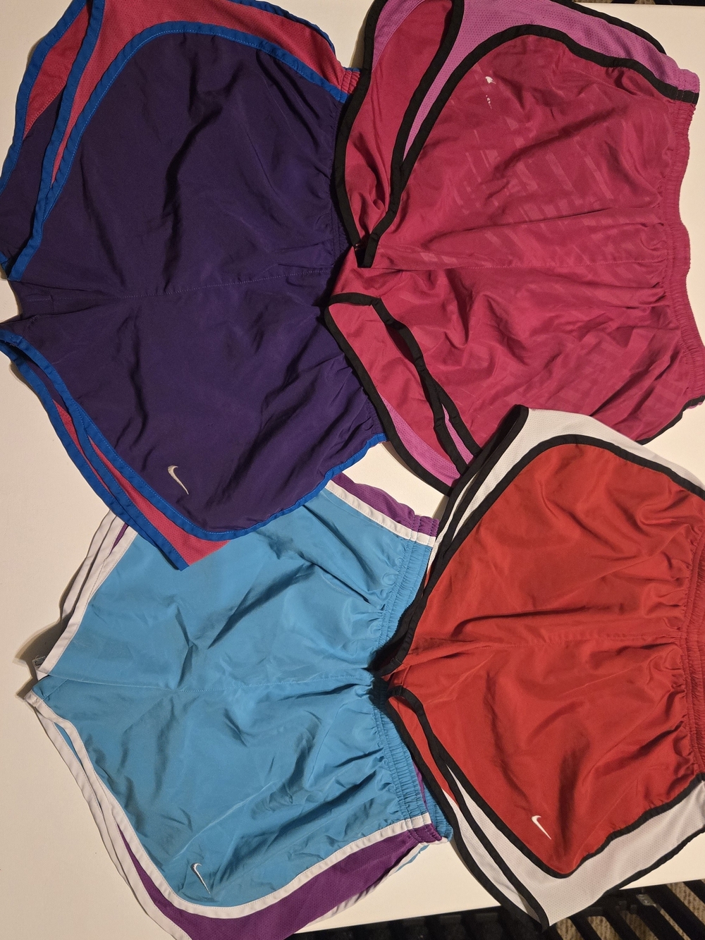 Nike Dri-FIT Athletic Shorts Bundle - Purple, Pink, Blue, Red